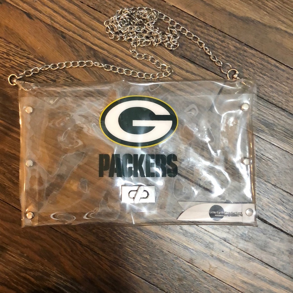 Green Bay Packers Football Clear Purse